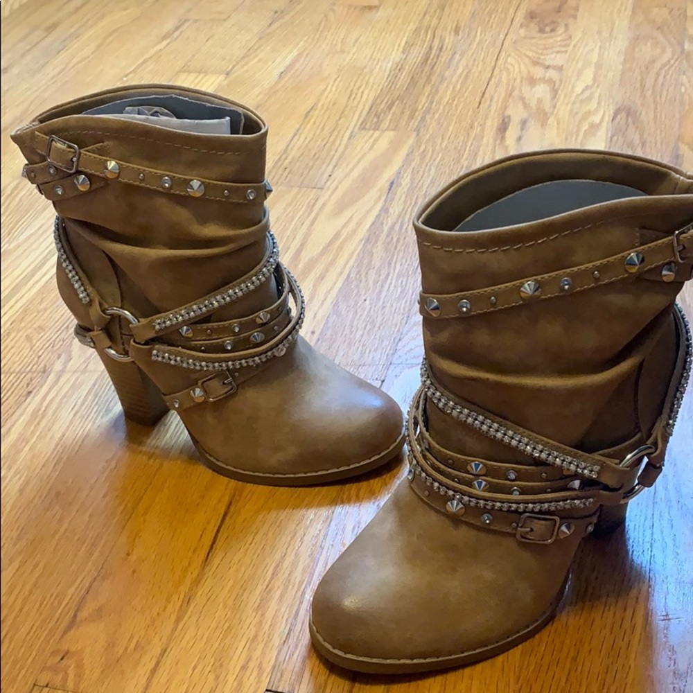 Venus Embellished Buckle Booties